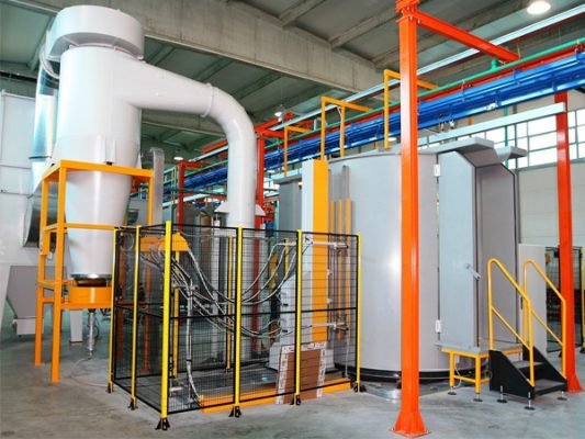 Dây chuyền phun sơn tĩnh điện