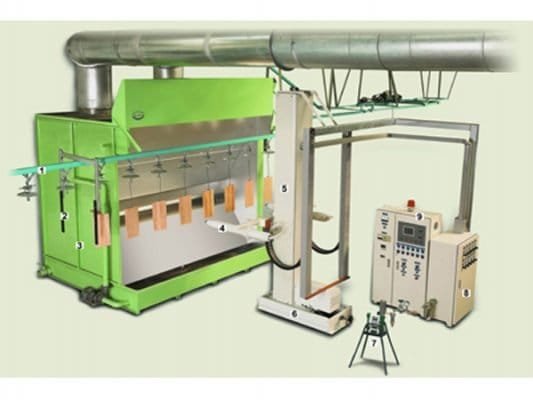 Buồng phun sơn màng nước