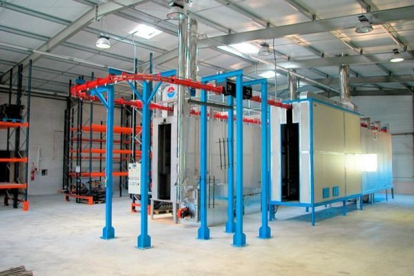 Sử dụng dây chuyền sơn tĩnh điện